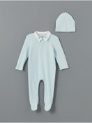 تصویر ست نوزادی پسرانه آبی LC Waikiki | W4II46Z1 اورجینال 