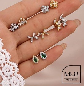 تصویر پیرسینگ گوش جواهری مدل PG1018 