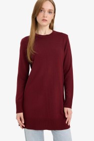 تصویر تونیک زنانه زرشکی دفکتو 