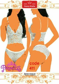 تصویر ست فانتزی دانتل بلند PRINCESS (کد:411) ا PRINCESS Long Lace Fancy Set (Code: 411) PRINCESS Long Lace Fancy Set (Code: 411)