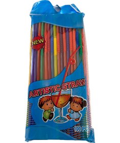 تصویر نی نوشیدنی 100 عددی 