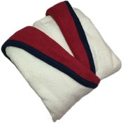 تصویر حوله پالتویی کودک سلین طرح پسفیک سفید-قرمز سایز 6-7 