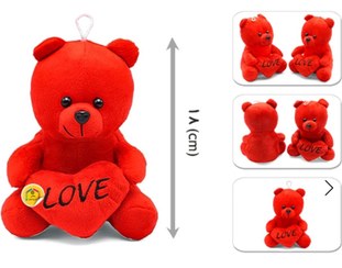 تصویر عروسک خرس love سایز ۱ Love bear doll size1