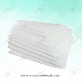 تصویر ملحفه یکبار مصرف دور کش اسپاباند 20 گرمی سفید 220×120(کیسه 200 عددی) 