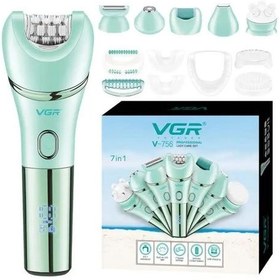 تصویر اپیلاتور ۷ کاره ضدآب وی جی آر مدل V-756 