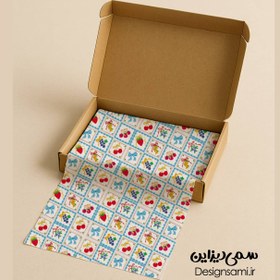 تصویر کاغذ پوستی طرح میوه 