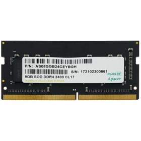 تصویر رم لپ تاپ 8 گیگ Apacer DDR4-2400 MHZ 1.2V 