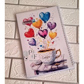 تصویر دفتر مشق 50 برگ مجلد گلبرگ 