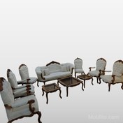 تصویر مبل نئوکلاسیک 9 نفره نیلوفر 