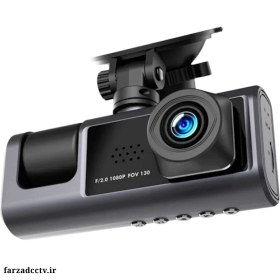 تصویر دوربین ثبت وقایع خودرو Black Box مدل A15 با ۳ لنز 