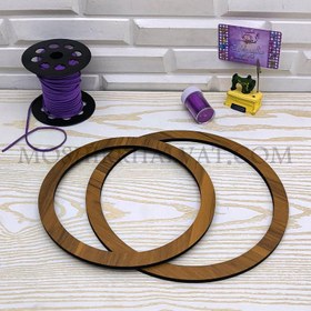 تصویر حلقه چوبی تزیینی 