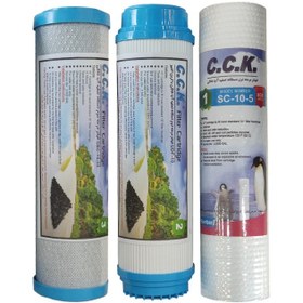 تصویر فیلتر دستگاه تصفیه آب سی سی کا مجموعه 3 عددی 