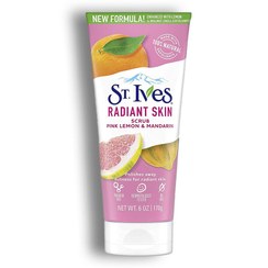 تصویر اسکراب صورت لیمو و پرتقال ماندارین سنت ایویز ST.IVES radiant skin scrub pink lemon & mandarin