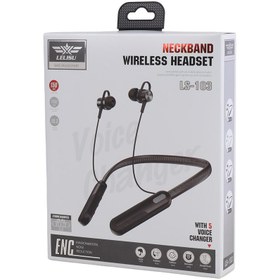 تصویر هندزفری بلوتوث دورگردنی Lelisu LS-103 Lelisu LS-103 Wireless HandsFree