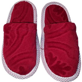 تصویر دمپایی حوله ای طرح جاپا 2 