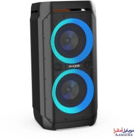 تصویر اسپیکر بلوتوثی قابل حمل دبلیو کینگ مدل W-KING T11 با رقص نور W-KING T11 Portable Bluetooth Speaker