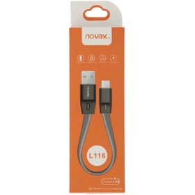 تصویر کابل تبدیل USB به MICROUSB نواکس مدل L116 طول 0.25 متر 