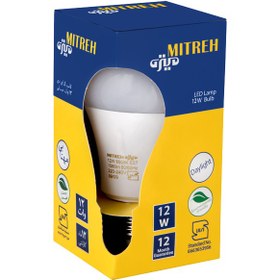 تصویر لامپ ١٢ وات LED حبابی میتره ایرانی - آفتابی MITRE