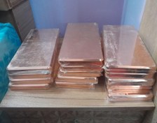 تصویر شمش مس روسی ۹۹.۹۹۹۹ درصد ۱۰۰۰ گرمی 