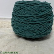 تصویر نخ مکرومه کله غازی رنگ سبز ۲۵۰ گرمی 