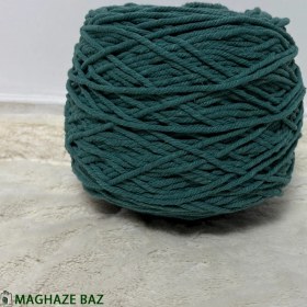 تصویر نخ مکرومه کله غازی رنگ سبز ۲۵۰ گرمی 