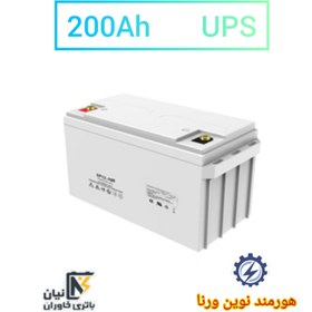 تصویر باتری 200 آمپر ساعت UPS برند نیان باتری خاوران 