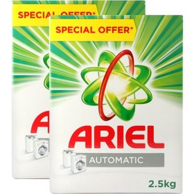 تصویر پودر ماشین لباسشویی آریل 2.5 کیلوگرم پک 2 عددی | Ariel automatic 