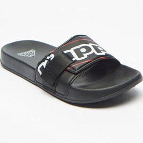 تصویر دمپایی راحتی مردانه با طرح لوگو برند kappa Mens Logo Print Slip On Slide Slippers