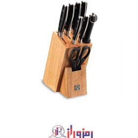 تصویر سرویس کارد کرکماز مدل مولتی بلید (9 پارچه) Korkmaz Multi Blade Knife Set