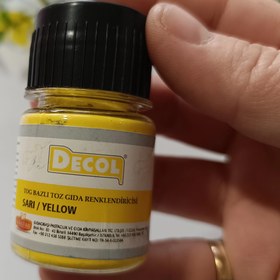 تصویر رنگ پودری زرد 