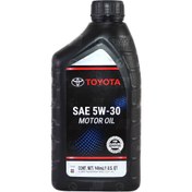 تصویر روغن موتور 5W-30 SN تویوتا – TOYOTA یک لیتر ( آمریکا ) Toyota Engine Oil 5w-30 SN