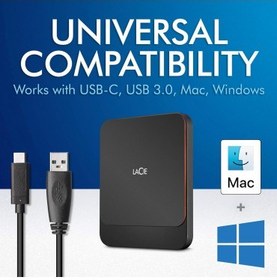 تصویر حافظه SSD اکسترنال لسی مدل LaCie Portable SSD-۵۰۰ گیگابایت 