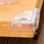 تصویر ضربه گیر گوشه میز کد k236 بسته 4 عددی 