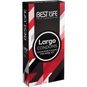 تصویر کاندوم بزرگ و سفت کننده بست لایف Largo بسته ۱۲ عددی ارسال رایگان 