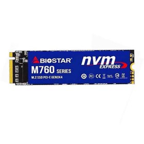 تصویر اس اس دی 512 گیگابایت بایوستار مدل M760 M.2 2280 PCI-E NVMe BIOSTAR M760 M.2 2280 PCI-E NVMe 512GB Internal SSD