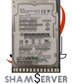 تصویر HDD HPE SAS 600GB 15K 12GSFF 759212-B21 