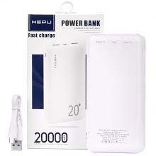 تصویر پاور بانک بیست هزار 20000 هپوH972 - مشکی Power bank20000 HEPU H972