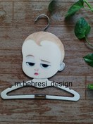 تصویر چوب لباسی چوبی کودک مدل بچه رییس - 495000 تومان / 395000 تومان Prensa model wooden hanger