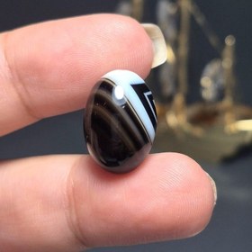 تصویر نگین سنگ اونیکس سلیمانی معدنی کد 60427 