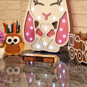 تصویر ماکت دکوری مدل زیر تلوزیونی کد 042 - سفید 