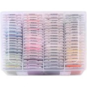 تصویر پک نخ گلدوزی و کوبلن دوزی ۸۰ عددی بوبین دار چند رنگ 