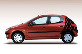 تصویر استیکر طرح لونه زنبوری مناسب خودرو - 60*60 سانتی متر 