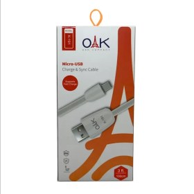 تصویر کابل تبدیل USB به micro-USB برند OAK مدل K-191 طول 1 متر 