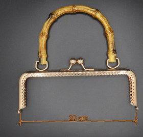 تصویر دهانه فلزی دسته بامبو (مصنوعی) - رزگلد 