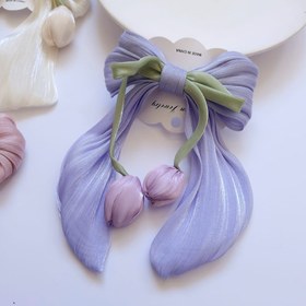 تصویر گیره مو فرانسوی گل لاله 