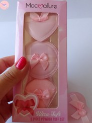 تصویر ست ۳ عددی پاف آرایشی قلبی MOCOALLURE 
