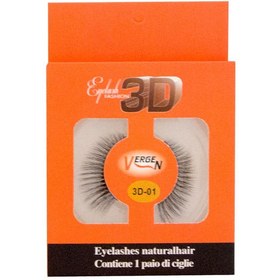 تصویر مژه مصنوعی سه بعدی E110-01 ورژن Vergen E110 01-3D Eyelash