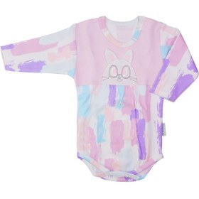 تصویر بلوز آستین بلند نوزاد دخترانه طرح رنگین کمان به آوران Behavaran Rainbow Behavaran Rainbow Baby Girl Long Sleeve Shirt