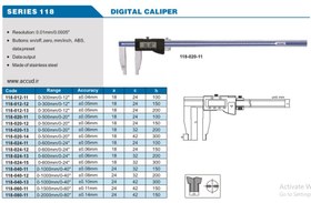 تصویر کولیس دیجیتال 50 سانتی متر Accud (آکاد) مدل 118-020-11 