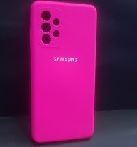 تصویر قاب سیلیکونی پاکنی مناسب گوشی موبایل سامسونگ Galaxy A33 5G - صورتی پررنگ Original silicone frame SAMSUNGA33 5G